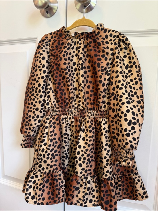 Janie and Jack Other - Janie and Jack Beige and Black Leopard Print Girls' Jacket
